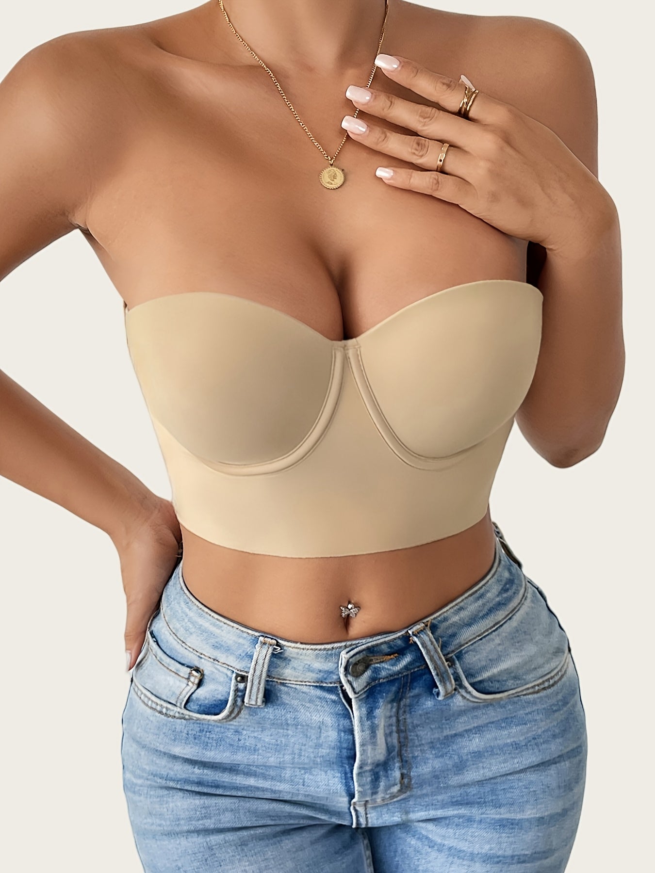 Smooth Surface Gathering Bra for a Beautiful Back