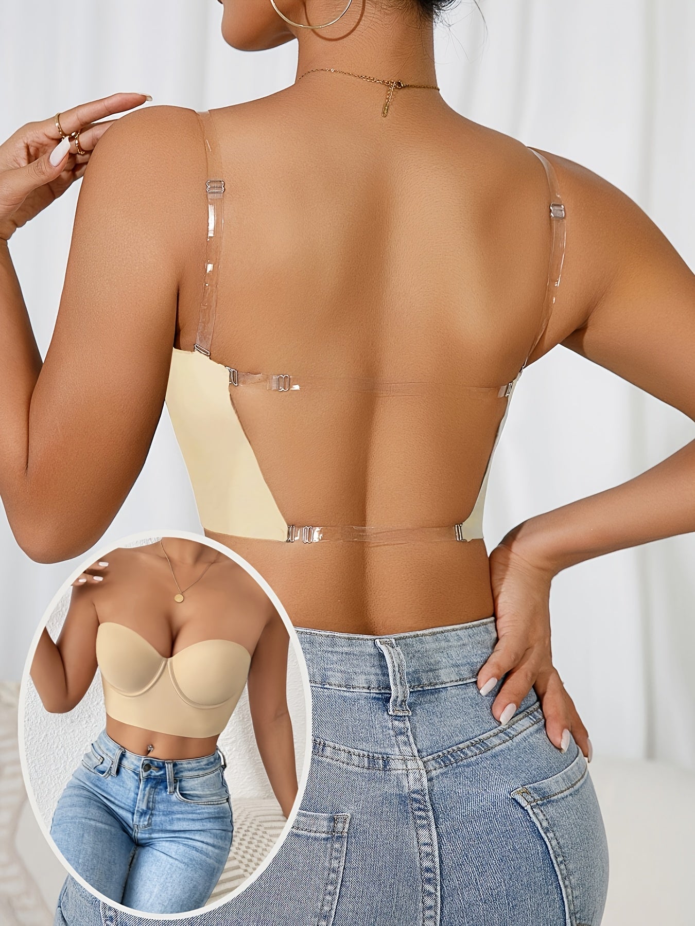 Smooth Surface Gathering Bra for a Beautiful Back