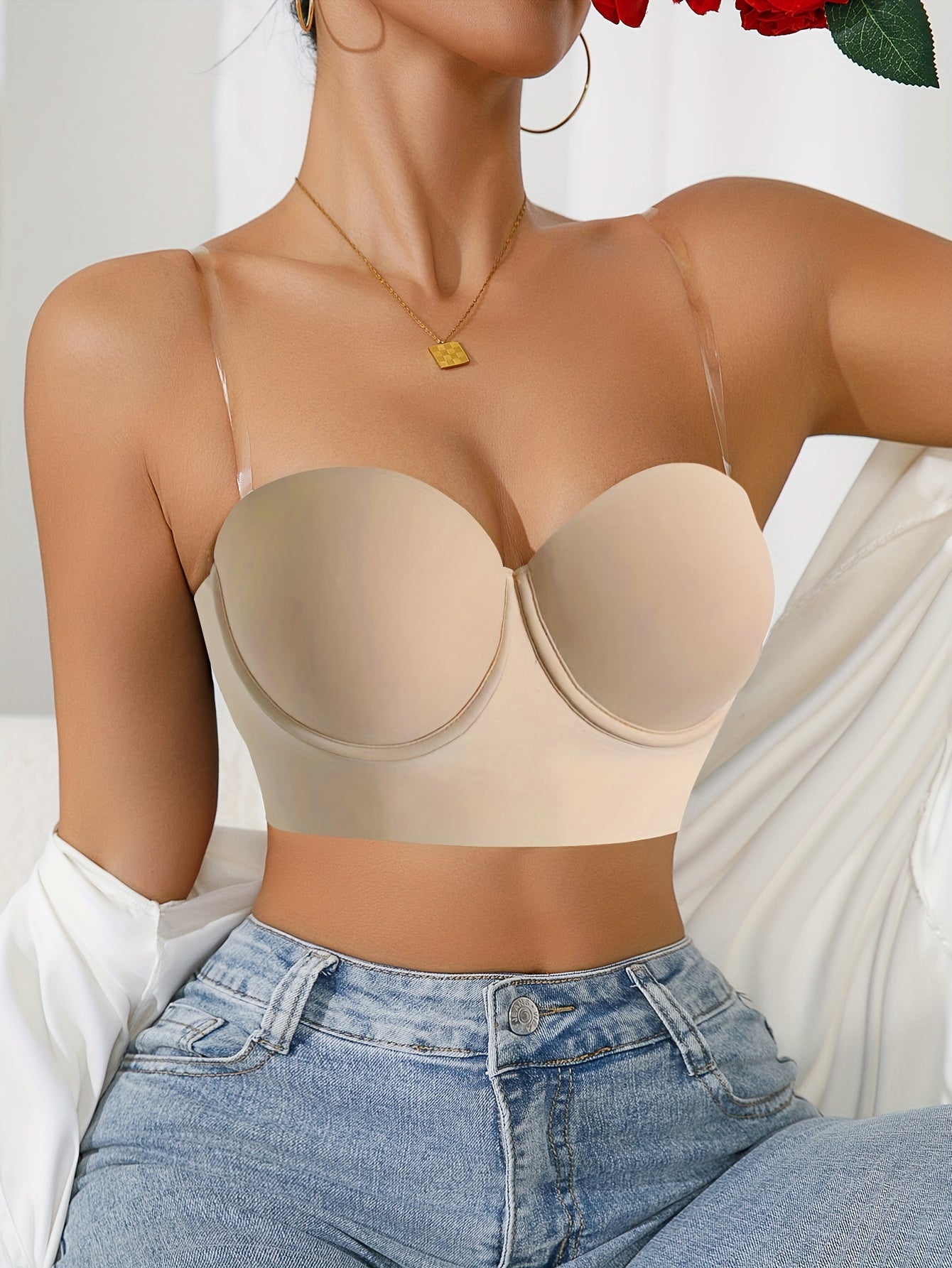 Smooth Surface Gathering Bra for a Beautiful Back